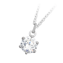 Load image into Gallery viewer, Shine Like A Diamond Silver Charm Necklace - TJazelle