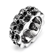 Load image into Gallery viewer, Skull Heads Ring
