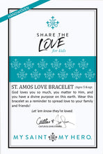 Load image into Gallery viewer, Share the Love St. Amos Love Bracelet for Kids - Metallic