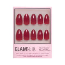 Load image into Gallery viewer, Classic Red Press-On Nails | Short Almond Holiday SolidNails