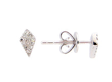 Load image into Gallery viewer, Glittering Petite Kite Diamond Stud Earrings - 14K