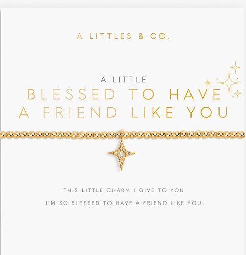 A  Little “Blessed to have You” - Gold Katie Loxton Bracelet