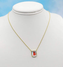 Load image into Gallery viewer, Cushion Angel Aura Quartz Necklace- Chloe and Lois