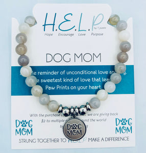 Dog Mom TJazelle H.E.L.P  Charm Bracelet