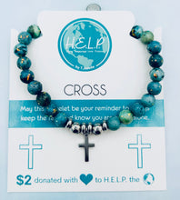 Load image into Gallery viewer, Cross Charm Bracelet - TJazelle HELP Collection