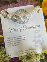 Load image into Gallery viewer, Pearl &quot;Rose of Compassion&quot; Bracelet - TJazelle