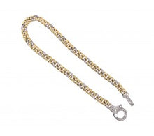 Load image into Gallery viewer, Diamond Lobster Clasp &amp; Cuban Link Bracelet - 14K Yellow Gold
