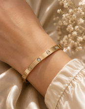 Load image into Gallery viewer, Rose Gold Hinged Bangle