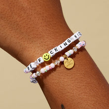 Load image into Gallery viewer, "Be F*cking Nice" - Pink Sprinkles Pattern Little Words Project