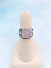 Load image into Gallery viewer, Rose Quartz Sterling Silver Ring