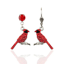 Load image into Gallery viewer, Anastasia Crystal Cardinal Earrings - Anne Koplik