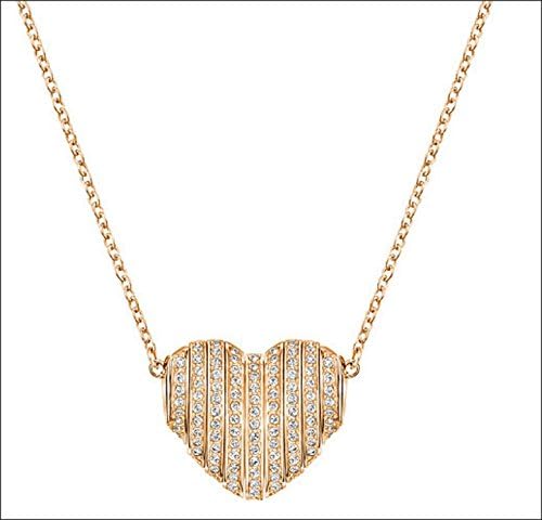 Swarovski  Women's Necklace with Pendant Explorer Gold-Plated Silver Crystal Transparent 40 cm