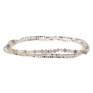 Moonstone Wrap bracelet/anklet/necklace