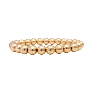 5mm Gold Beaded Bracelet