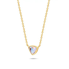 Load image into Gallery viewer, Angel Aura Quartz Trillion Necklace - Chloe and Lois