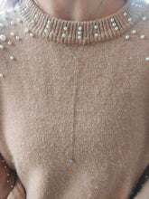 Load image into Gallery viewer, Hearts Long Lariat Y Chain - Sterling Silver