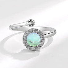 Load image into Gallery viewer, Moonstone Anxiety Fidget Spinner Ring in Solid Copper
