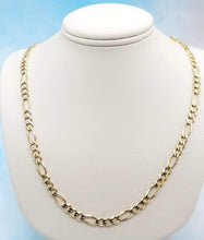 Load image into Gallery viewer, 22” Figaro Chain - 14K Yellow Gold