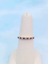 Load image into Gallery viewer, Ruby and Diamond Band - 14K Gold