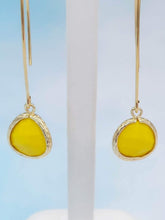 Load image into Gallery viewer, Tuscany Yellow - Gemstone Threader Earring