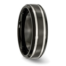 Load image into Gallery viewer, Men’s Chisel Titanium Brushed and Polished Black Band
