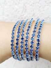 Load image into Gallery viewer, Crystal Violet Tennis Stretchy Bracelet