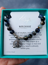 Load image into Gallery viewer, "Witch" Infinite Steel Charm Bracelet - TJazelle Limited Edition Halloween Collection