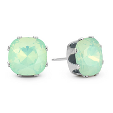 Load image into Gallery viewer, Chrysolite Opal Cushion Earrings -  JoJoLovesYou
