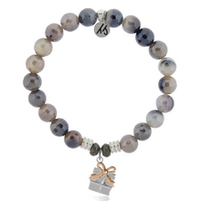 Load image into Gallery viewer, "Present" Silver &amp; Rose Gold Charm Bracelet  - TJazelle
