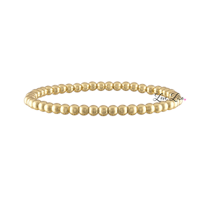 5mm Gold Beaded Bracelet