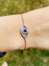 Load image into Gallery viewer, Adjustable Bolo Evil Eye Bracelet