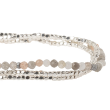 Load image into Gallery viewer, Moonstone Wrap bracelet/anklet/necklace