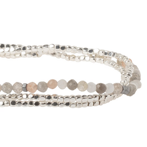 Moonstone Wrap bracelet/anklet/necklace