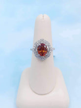 Load image into Gallery viewer, Garnet Tsavorite  Ring - 14K White Gold