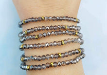 Load image into Gallery viewer, Black Diamond with Gold Accents -Crystal Stacker