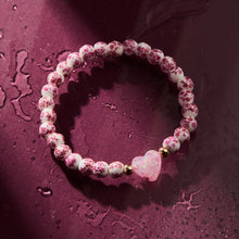 Load image into Gallery viewer, Porcelain Heart Unconditional Love Holy Water Stretch Bracelet