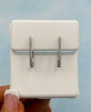 Load image into Gallery viewer, Diamond PaperClip Earrings