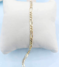 Load image into Gallery viewer, 7&quot; Figaro Bracelet - 14K Yellow Gold