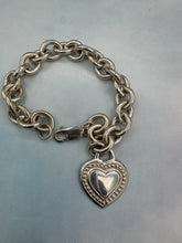 Load image into Gallery viewer, Judith Ripka Heart Sterling Silver Bracelet - Estate