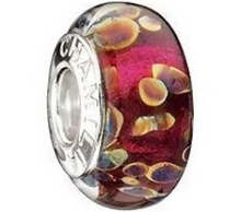 Load image into Gallery viewer, Pink lemonade Murano Glass - Chamilia Bead
