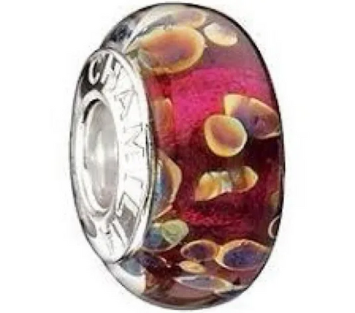 Pink lemonade Murano Glass - Chamilia Bead