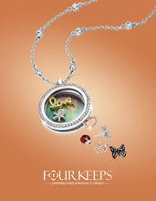 Load image into Gallery viewer, CZ Locket Necklace- Four Keeps
