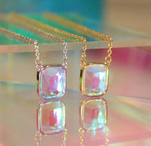 Load image into Gallery viewer, Cushion Angel Aura Quartz Necklace- Chloe and Lois