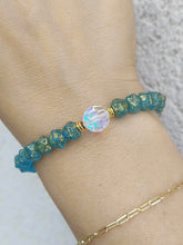 Load image into Gallery viewer, Czech Sage &amp; Crystal AB Limited Edition Stash Bracelet