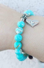 Load image into Gallery viewer, "Angel Love" Heart Silver Charm Bracelet - TJazelle