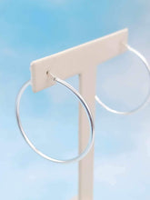 Load image into Gallery viewer, 1.5" Polished Hoops - Sterling Silver