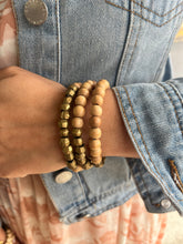Load image into Gallery viewer, Stone &amp; Stick Wood Wrap Bracelet