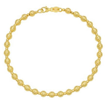 Load image into Gallery viewer, Disco Diamond Cut Ball Bracelet- 14K Yellow Gold