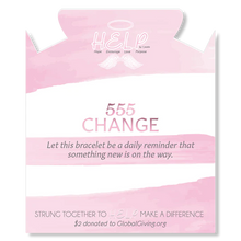 Load image into Gallery viewer, Angel Number 555 Change  Bracelet - TJazelle H.E.L.P