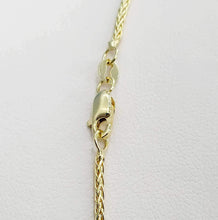 Load image into Gallery viewer, 20&quot; Diamond-Cut Wheat Chain - 14K Gold